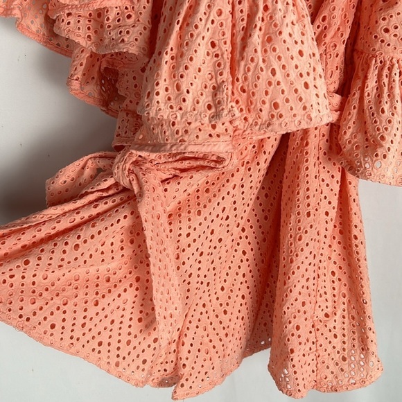 C/MEO Collective Sherbet Lace Runways Playsuit Romper Peach -Size Small - Picture 4 of 10